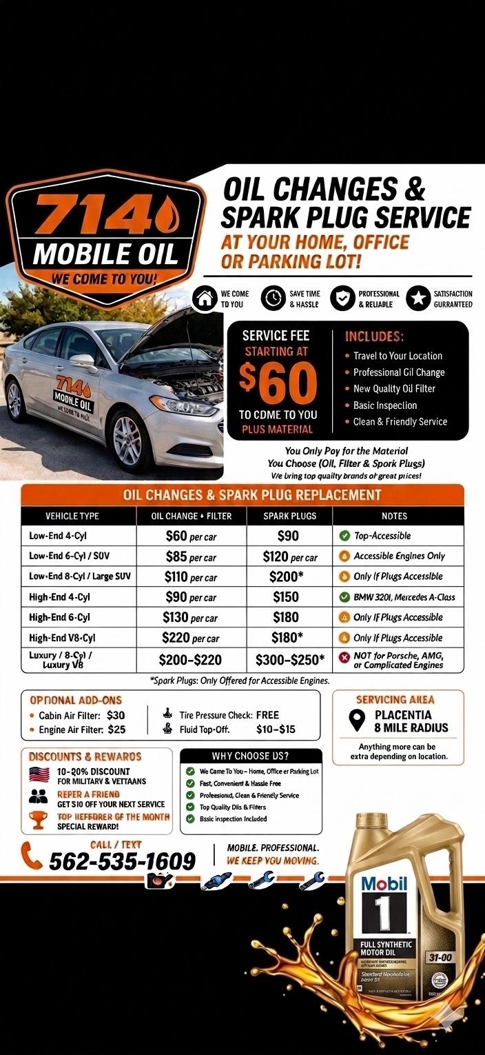 Oil change service