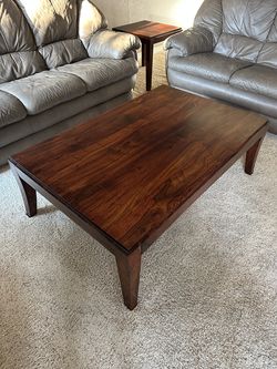 Crate & Barrel Coffee Table & Matching End Table