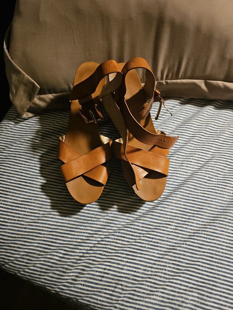 Leather Brown Sandals