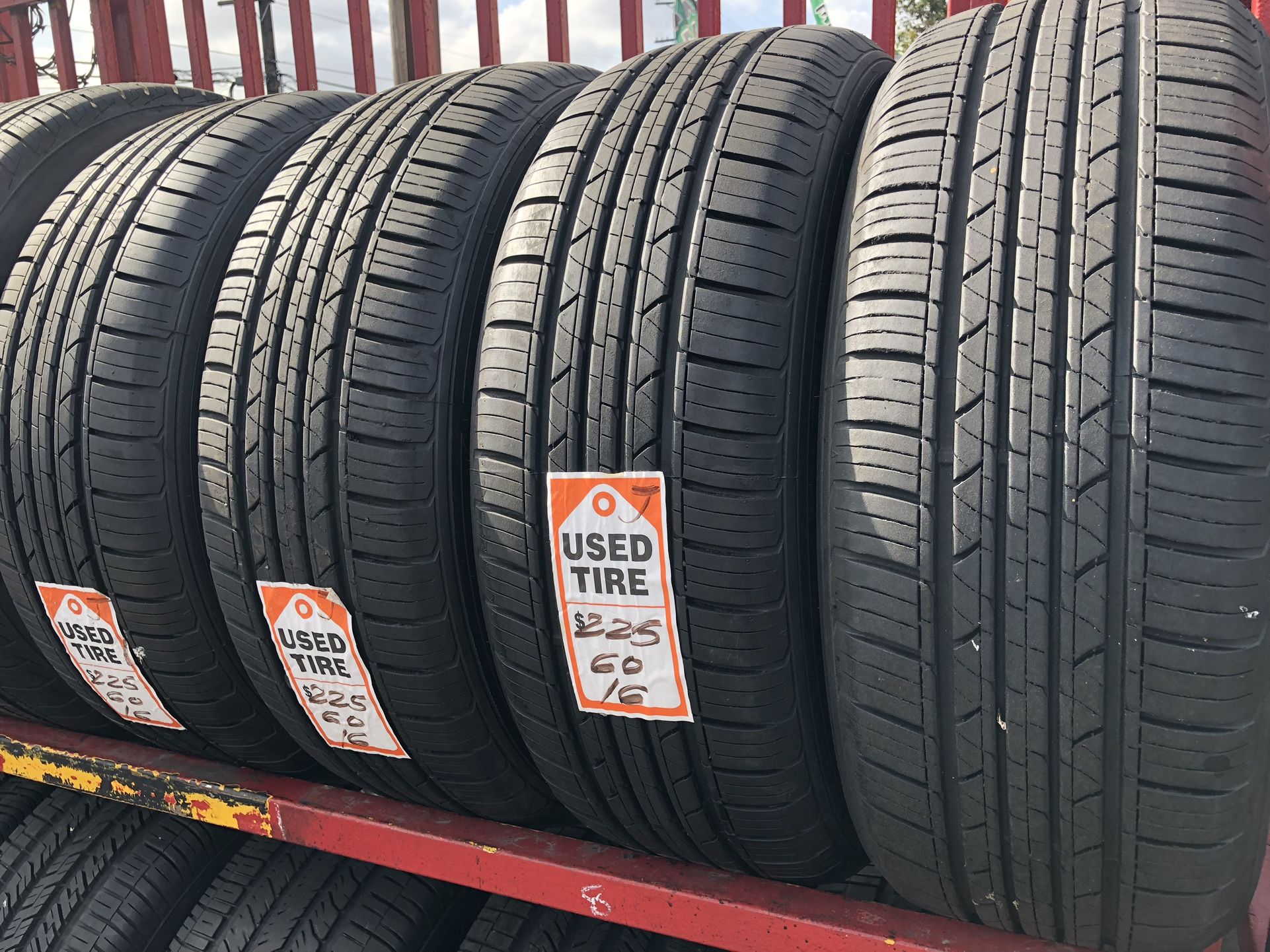 225/60r16 Semi New Mile star Tires