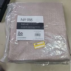 No. 918 Amalfi Linen Blend Textured Semi-Sheer Rod Pocket Curtain Panel 54" x 95