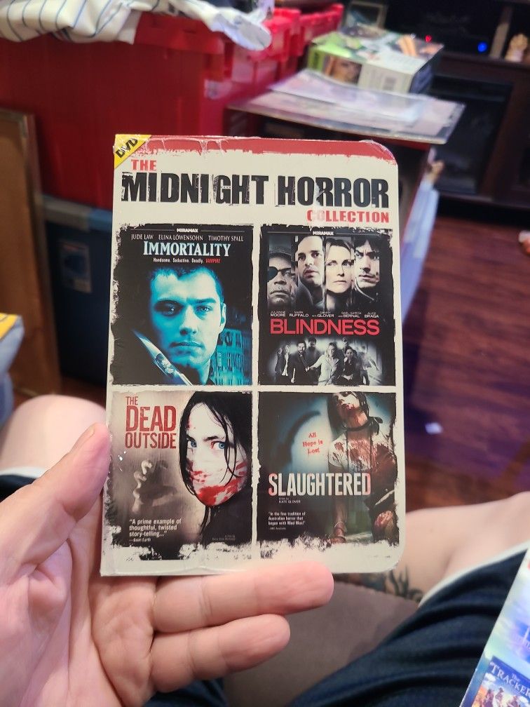 4 on The Midnight Horror Collection DVD Immortality Blindness The Dead Outside, slaughtered