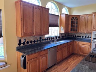 Full Kitchen Set – 40” Cabinets, Granite Counters, Island & Appliances – Richardson, TX