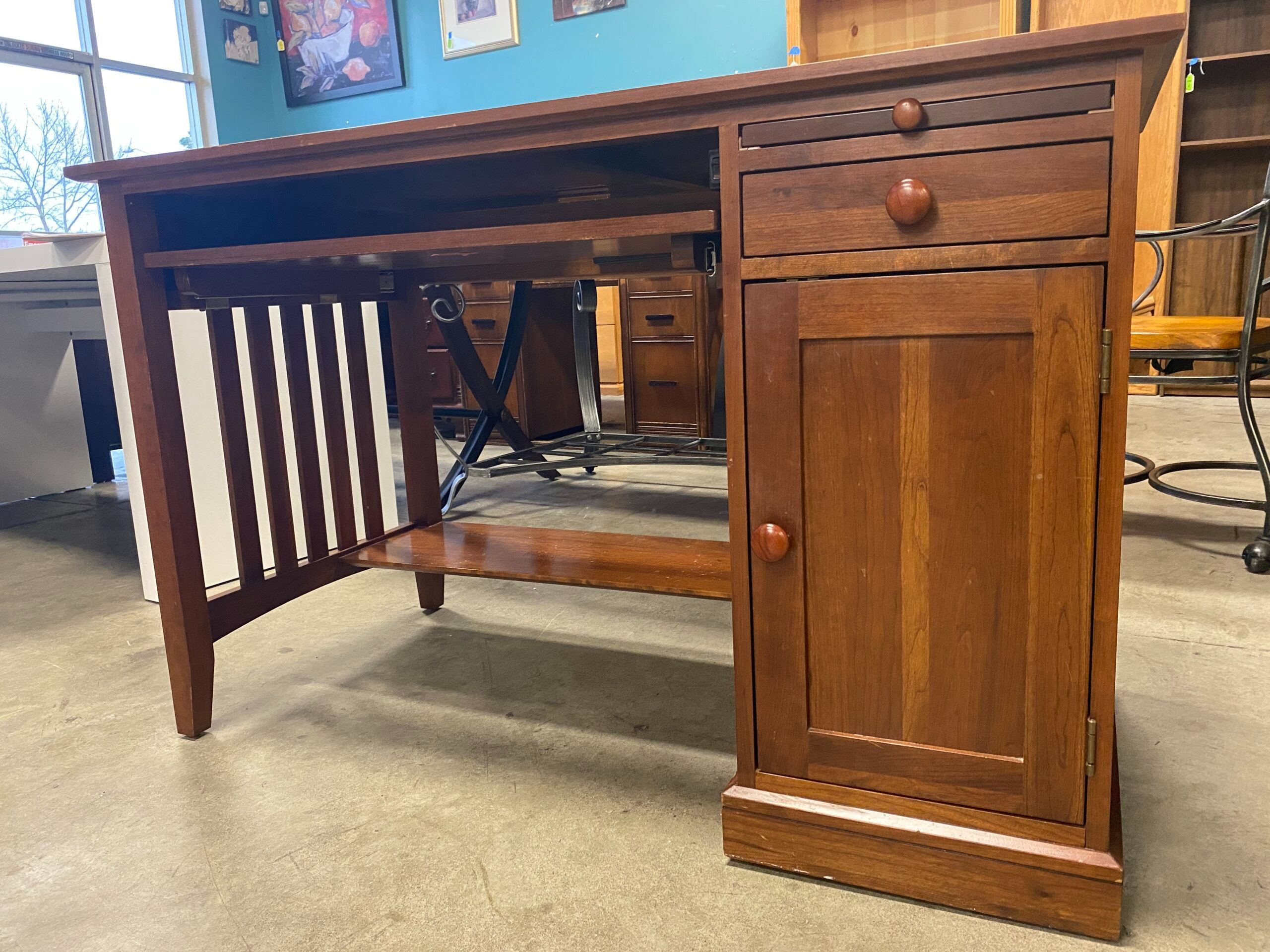ETHAN ALLEN Solid Cherry Computer Desk