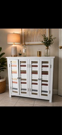 Refinished , shutter Cabinet