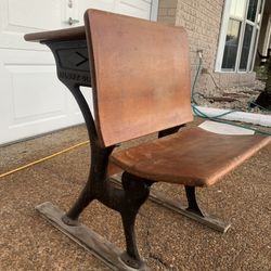 Antique School Desk