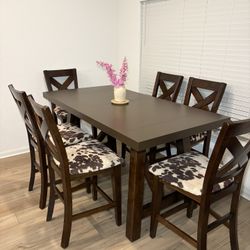 Table With 6 Chairs-free Delivery 