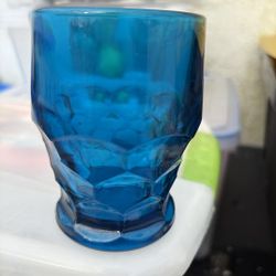 Turquoise Glass Cup