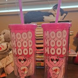 Carebear Cups With Straw