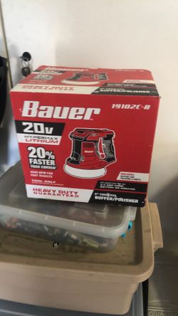 Bauer, 20 V car waxer brand new still in the box 30 bucks