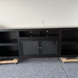 95 Inch Black TV Stand - Entertainment Center