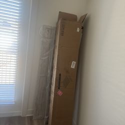 KING SIZED White Washed Wooden Barn Style Bed 