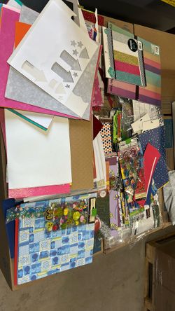Lot Of Assorted Stickers And Craft Paper