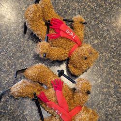 OPI products plush skiing bears, set of 2