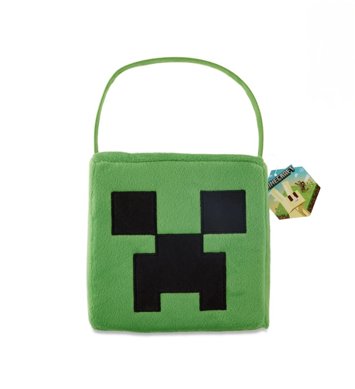 Minecraft Plush Halloween Easter Basket Candy Bucket