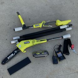 RYOBI 40V 10 in. Cordless Battery Pole Saw with 2.0 Ah Battery and Charger
