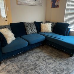 Blue Sectional 
