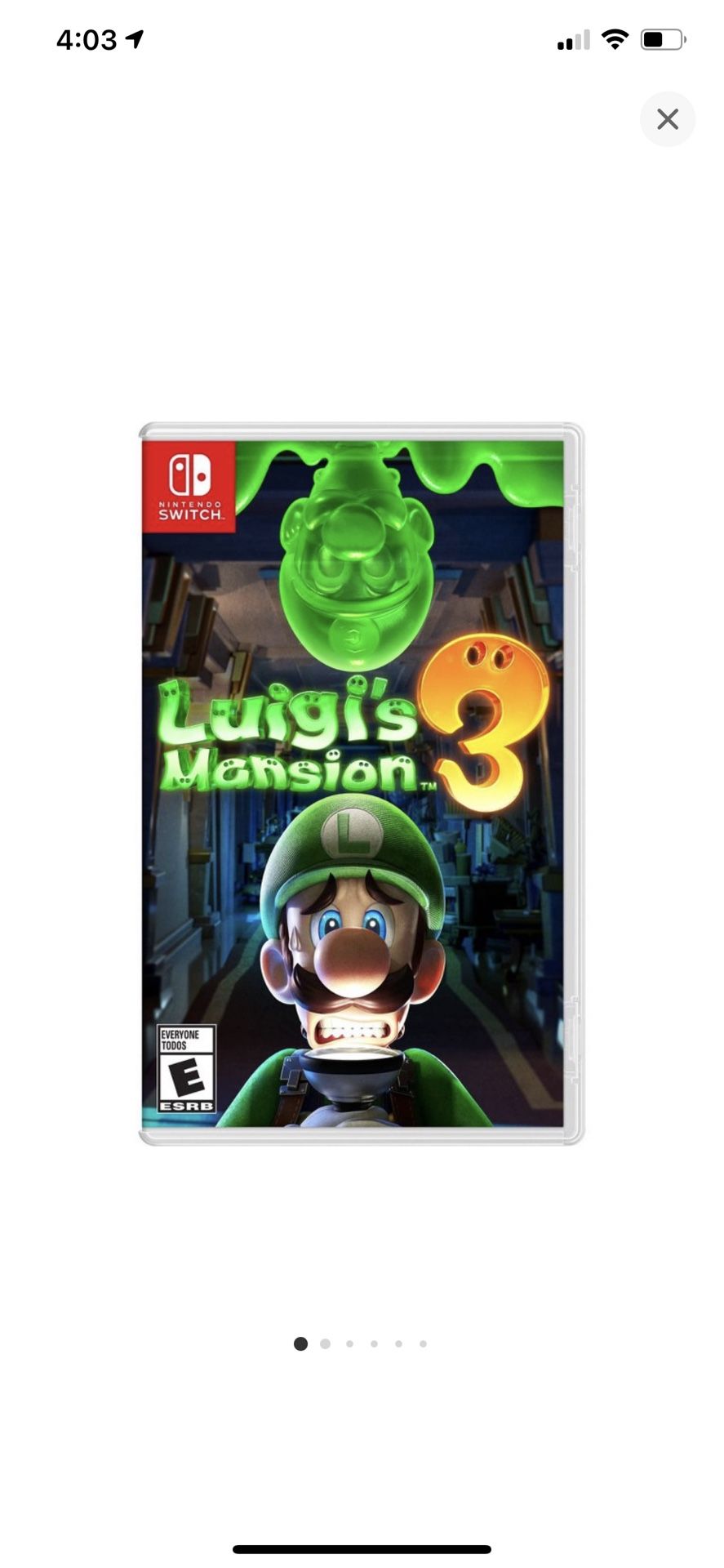 Luigi’s Mansion 3/Mario Rabbids Kingdom Battle Switch