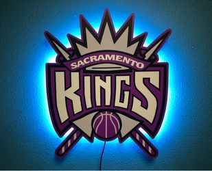 Sacramento Kings Neon Logo Sign New