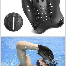 1 Pair Swim Paddle Hand Exercise Swim Training Paddle Adjustable Diving Training Hand Fin