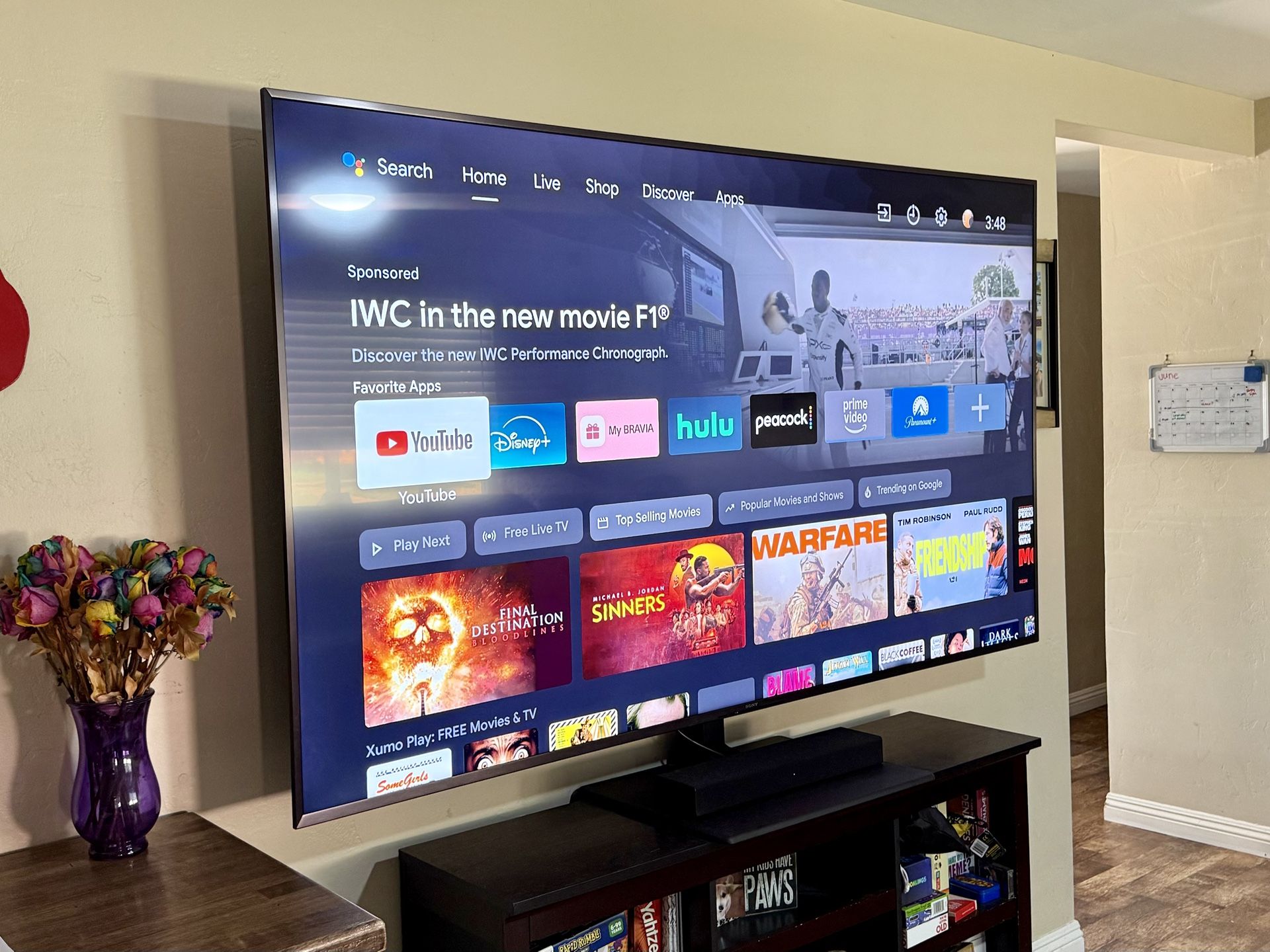 85” Sony Bravia 4k UR3