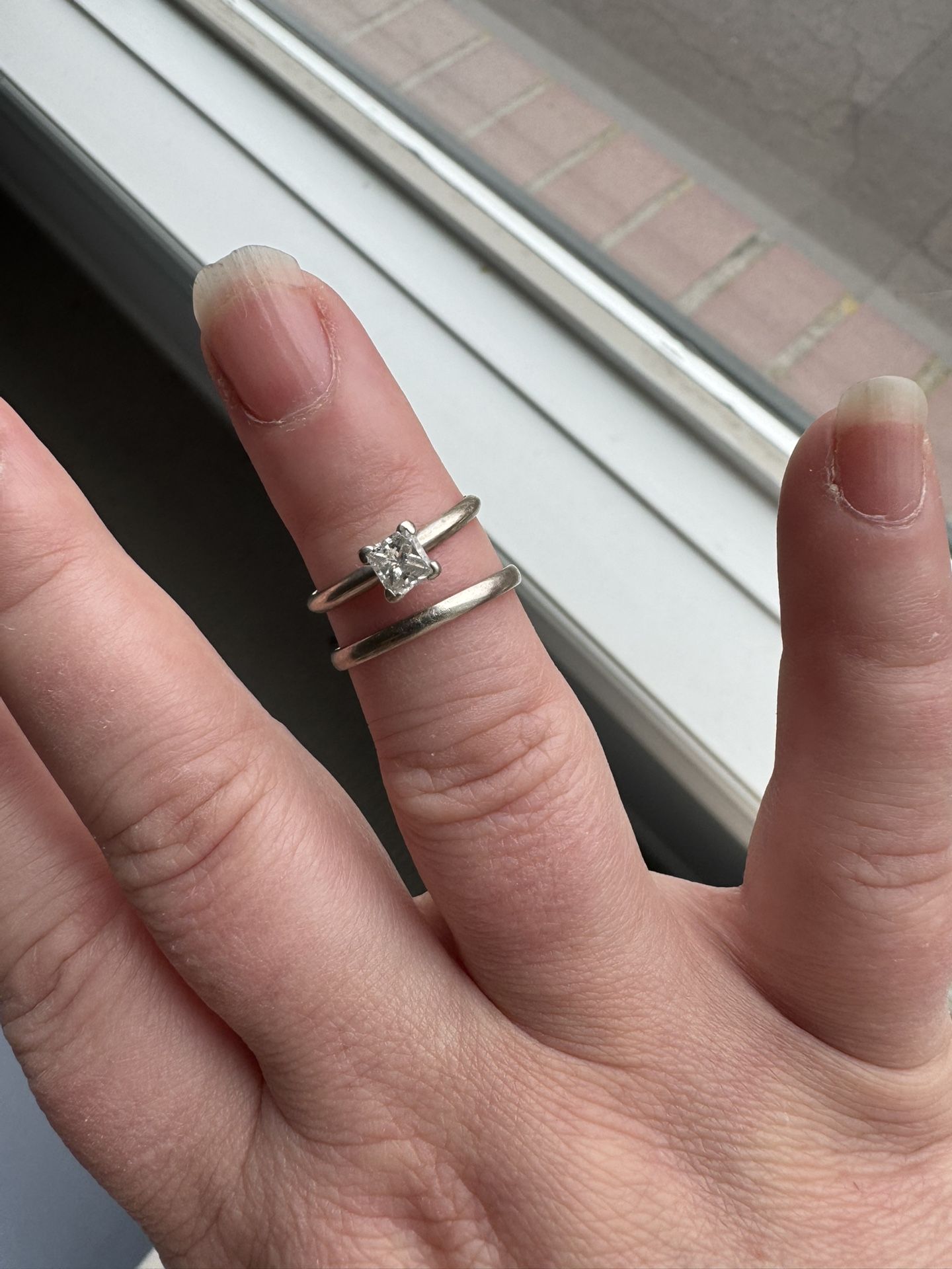 Engagement Ring And Wedding Band 