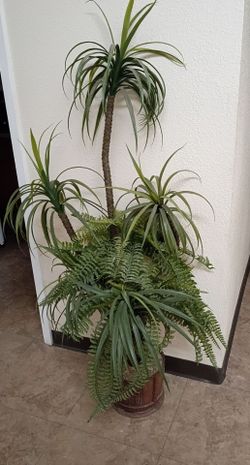 Large Artificial Palm and Fern Plant Arrangement