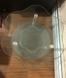 Glass side/end/coffee table