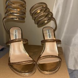 Steve Madden Bronze/gold Heels