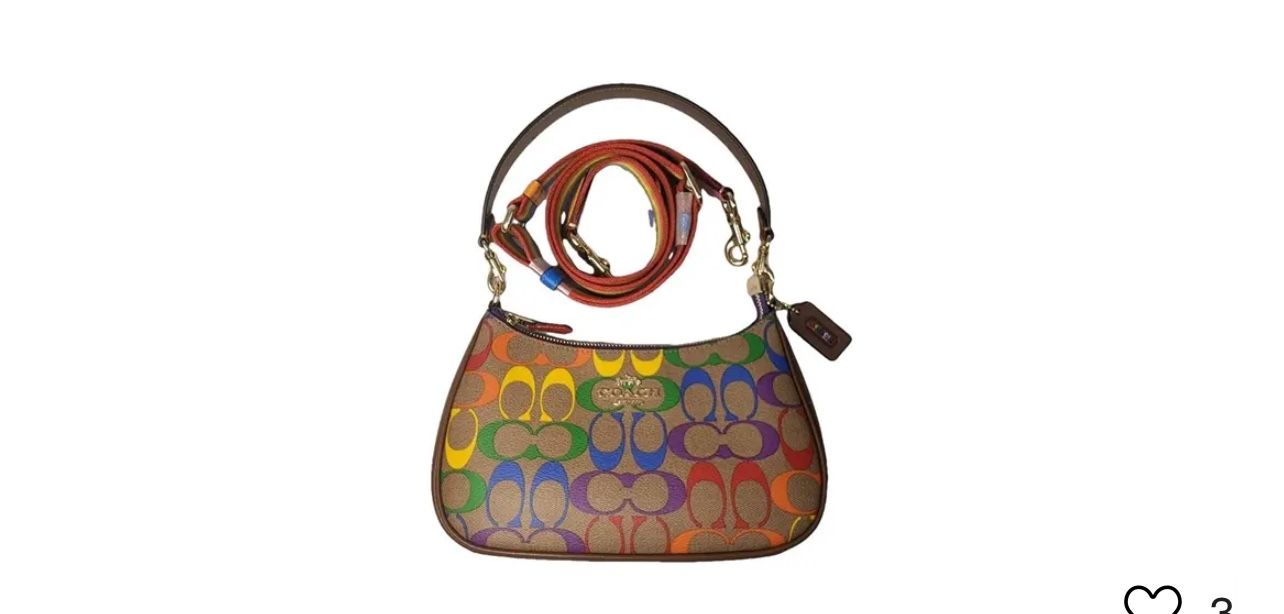 Coach Teri Rainbow Shoulder Bag