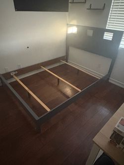 Queen Bed frame with box spring