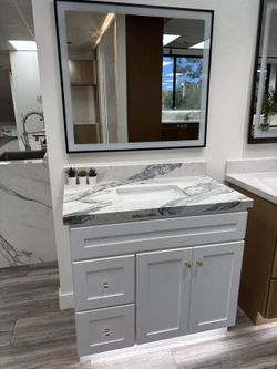 New 36” Bathroom Vanity | In‑Stock Standard‑Size Unit