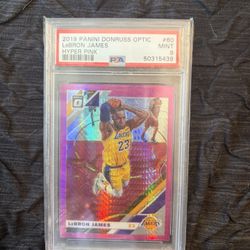 2019 Panini Donruss Optic Lebron James PSA 9 Card