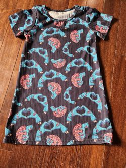 Girls zombie hearts creation pattern dress