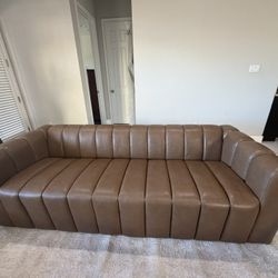 Abbyson Homes Top Grain Leather Sofa 