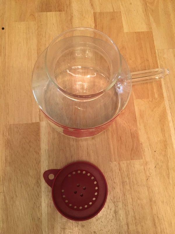 Catamount Microwave Glass Popcorn Corn Popper Maker 2.5 Quart With Lid