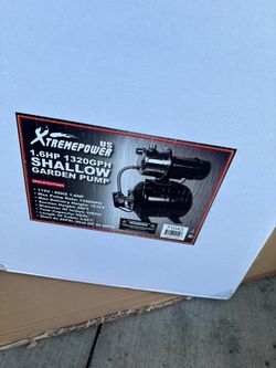 XtremepowerUS 1.6HP Shallow Well Pump with Pressure Tank, 1320 GPH 120V Irrigation Pump, Automatic Water Booster Jet Pump for Home, Garden, Lawn