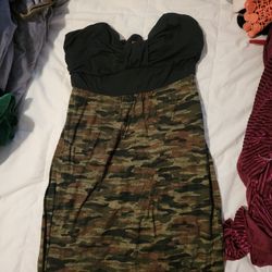 Long Womens Camo Dress Size 19 