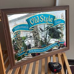 Old Style Mirrored Glass Vintage 