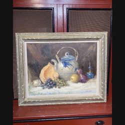Mid Century Listed Artist Signed 30 X 24