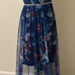 blue dress, New size XL/Vestido Nuevo talla XG