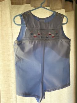 Hand Smocked Size 2 Boys Jumper