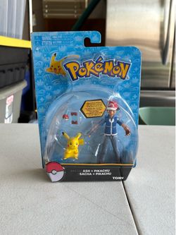Pokemon Ash Ketchum and Pikachu Figures Tomy. New