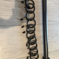 Black Curtain Rod