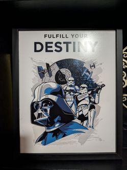 Disney Star Wars "Fulfill Your Destiny" Framed Wall Art