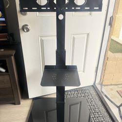 Floor TV Stand with Mount, Height Adjustable TV Floor Stand for 32-70 inch