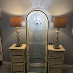 Wood Wicker And Glass Furniture