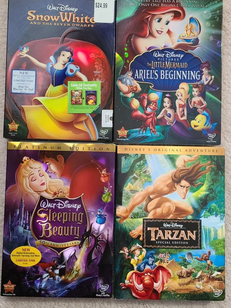 Four Classic Disney Movies