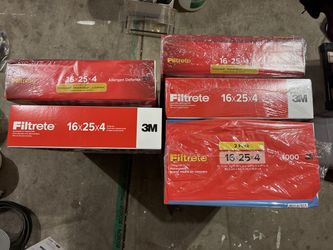 New Filtrete Air Filters 16x25x4 (6 filters)