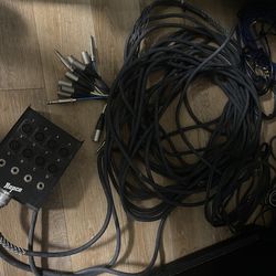 RAPCO AUDIO SNAKE cable with a stage box